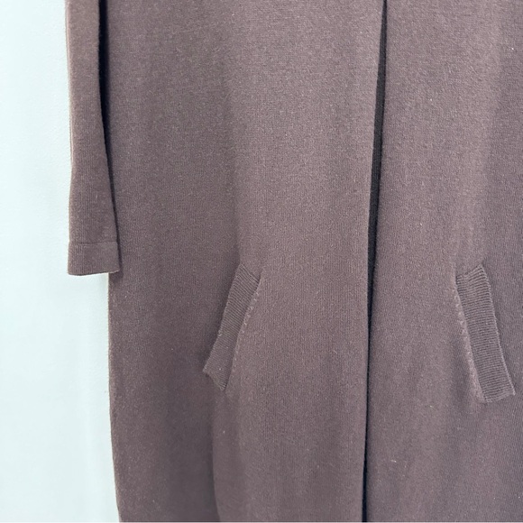 Tyler Boe Kim Cowl Neck Cashmere Sweater Dress in Brown - Picture 5 of 7